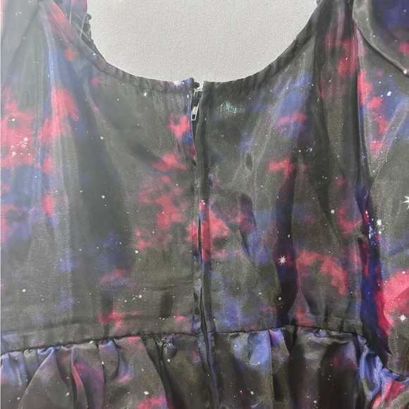 Cosmic Aura Hot Topic Whimsical Galaxy Babydoll Dress - Picture 4 of 7